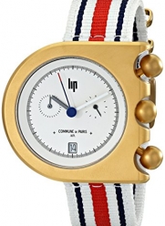 Lip Men's 1892592 Mach 2000 Chronograph Analog Display Swiss Quartz White Watch