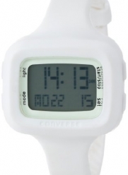 Converse Women's VR025100 Understatement Classic Digital and White Silicone Strap Watch