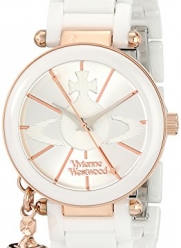 Vivienne Westwood Women's VV067RSWH Kensington Analog Display Swiss Quartz White Watch