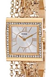 GUESS Women's U0140L2 Pearl Embellished Gold-Tone Bracelet Watch