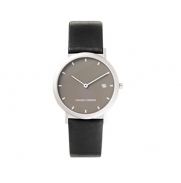 Danish Design IQ13Q272 Titanium Case Leather Band Black Dial Men's Watch