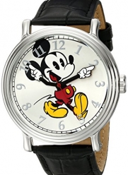 Disney Men's W001868 Mickey Mouse Analog Display Analog Quartz Black Watch