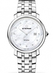 Eterna Women's 2510.41.66.0273 Artena Swiss Made Nother of Pearl Dial Stainless Steel Bracelet Watch