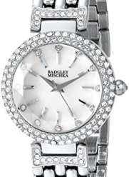 Badgley Mischka Woman's BA/1345WMSB Swarovski Crystal-Accented Watch with Silver-Tone Bracelet