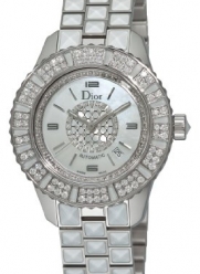 Christian Dior Women's CD113512M001 Christal White Diamond Dial Watch