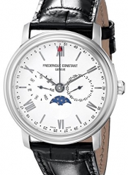 Frederique Constant Men's FC270SW4P6 Business Time Analog Display Swiss Quartz Black Watch