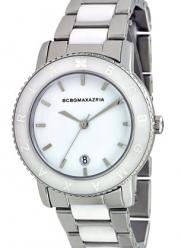 BCBGMAXAZRIA Women's BG8267 Analog Essentials White Glossy Dial Watch