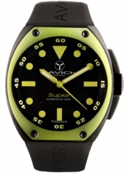 Men's SA BK 1003 Super Tonneau Black PVD Steel Case Aluminum Interchangeable Bezel Watch