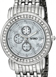 XOXO Women's XO5314  Silver-tone Bracelet With Rhinestones Accent Watch