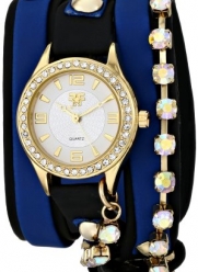 Fancy Face Women's FF1125-BK/TQ Analog Display Quartz Blue Watch
