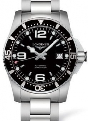 Longines Black Dial HydroConquest Automatic Diver Mens Watch - L3.642.4.56.6