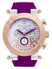 Mulco MW3-13403-523 Era Collection Purple Band and Swarovski Crystals