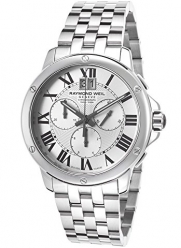 Raymond Weil Tango Chronograph Silver Dial Stainless Steel Mens Watch 4891-ST-00650