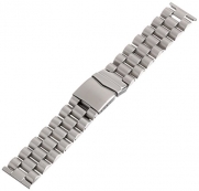 Hadley Roma MB9036RWSE 24 24mm Stainless Steel White Watch Strap