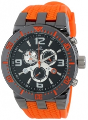 Joshua & Sons Men's JS55OR Swiss Chronograph Orange Sport Strap Watch