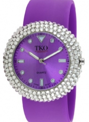 TKO ORLOGI Women's TK613CLPR Crystal Purple Slap Watch