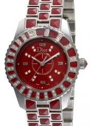 Christian Dior Women's CD11211DM001 Christal Diamond Red Dial Watch