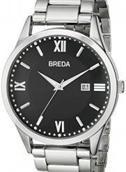 Breda Men's 9408B Analog Display Quartz Silver Watch