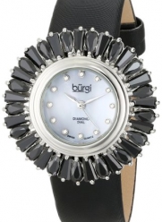 Burgi Women's BUR092BK Analog Display Japanese Quartz Black Watch