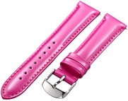 MICHELE MS18AA050650 18mm Watch Strap in Pink Patent Leather