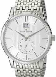 Claude Bernard Men's 64005 3M AIN Classic Gents Analog Display Swiss Quartz Silver Watch