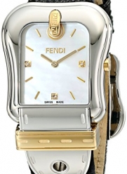 Fendi Women's F382114511D1 Analog Display Swiss Quartz Black Watch