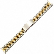 Speidel J-Style Bracelet (20mm, Dual Tone, Curved Ends, 3894/15)