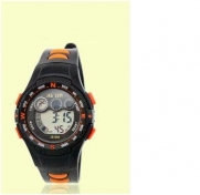 Outdoor Sports Luminous Waterproof Multi-functional Electronic Watch (orange)