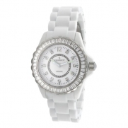 Peugeot Women's PS4885WT Swarovski Crystal-Accented Watch