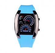 LED Electronic Dashboard Watches for Men (blue)