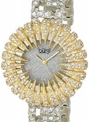 Burgi Women's BUR054YG Dazzling Crystal Quartz Bracelet Watch