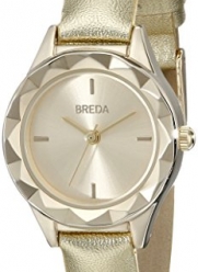 Breda Women's 2435D Analog Display Quartz Gold Watch