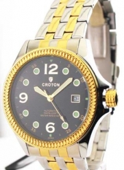 Mens Croton Steel Automatic Two Tone Date Watch CA301193TTBK
