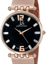 Joshua & Sons Men's JS90RG Analog Display Swiss Quartz Rose Gold Watch