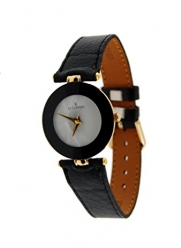 Le Chateau Men's Black Leather Watch