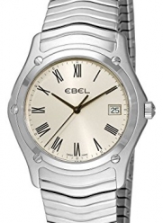 Ebel Men's 9255F41/6125 Classic Silver Roman Numeral Dial Watch