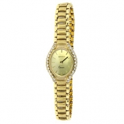 GENEVE, WOMENS WATCH, OVAL, SOLID GOLD