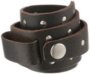 Nemesis BLS 51-mm Leather Cuff Band Long Special Cut Brown 20-22mm Lug Watch Strap