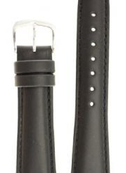 Mens Genuine Italian Leather Watchband Black 22mm Watch Band - by JP Leatherworks
