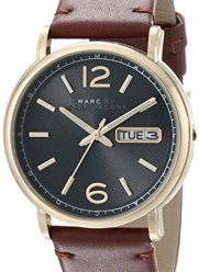 Marc by Marc Jacobs Men's MBM5077 Fergus Gold-Tone Stainless Steel Watch with Brown Leather Band