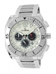 Le Chateau Men's 5404M_WHTandBLK Sports Dinamica Collection with Chrono and Military-Time Watch