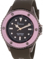 Freelook Women's HA9035-5B Aquajelly Brown with Pink Bezel Watch