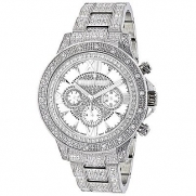 Luxurman Watches: Iced Out Mens Diamond Watch 1.25ct
