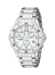 Citizen Women's FB1230-50A Stainless Steel Diamond-Accented Eco-Drive Watch