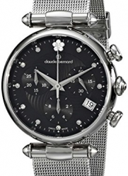 Claude Bernard Women's 10216 3 NPN2 Dress Code Chronograph Analog Display Swiss Quartz Silver Watch
