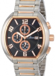 Le Chateau Men's 5426M_BLK Sports Dinamica Collection Two-Tone Watch