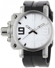 Oakley Men's 10-064 Gearbox Brushed White Dial Watch