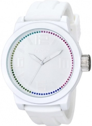 Kenneth Cole REACTION Unisex RK1389 Street Fashion Analog Display Japanese Quartz White Watch