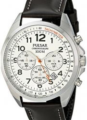 Pulsar Men's PT3419X Analog Display Japanese Quartz Brown Watch