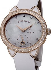 Ulysse Nardin Jade Ladies Diamond Rose Gold Automatic Watch 3106-125BC/991